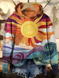 Sofie - Retro Sunlight Hoodie Sweatshirt
