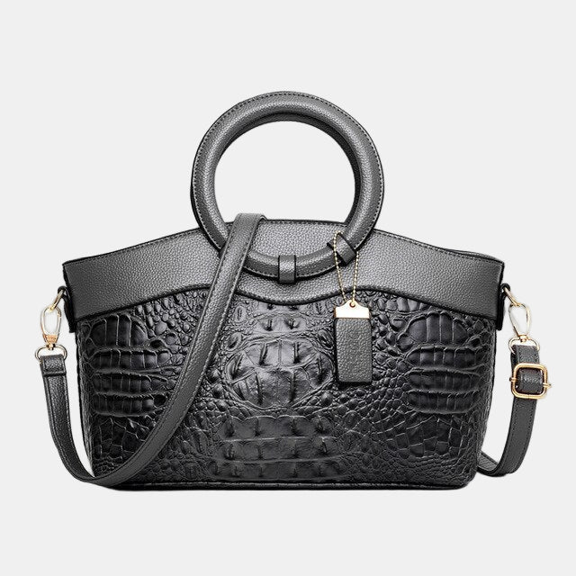 JAYE | STYLISH CROCODILE PATTERN HAND BAG