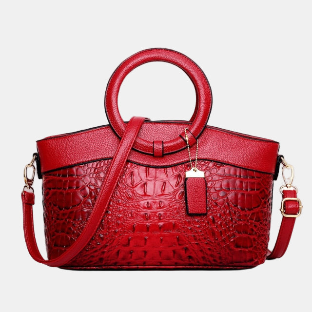 JAYE | STYLISH CROCODILE PATTERN HAND BAG