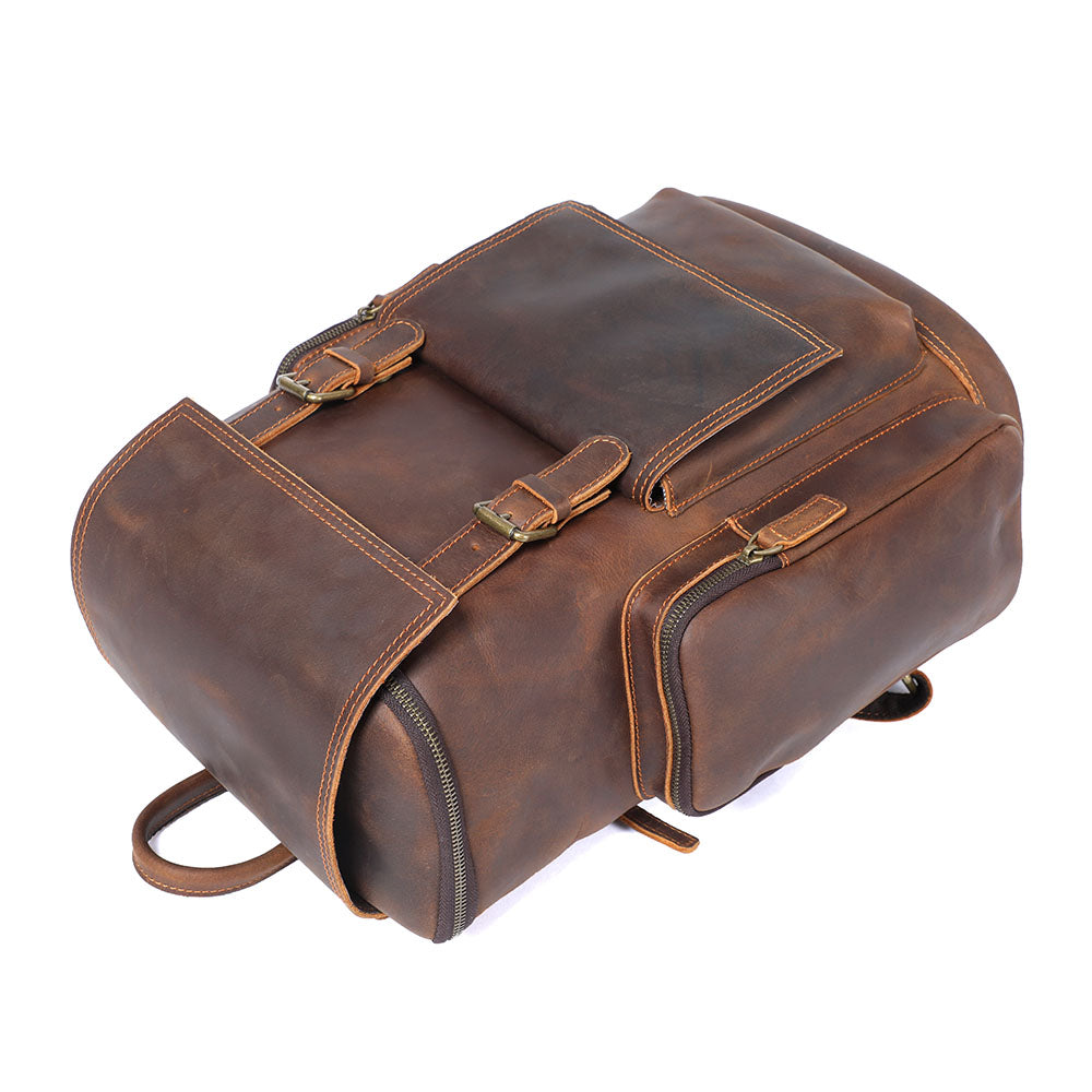 Charles - Men's Leather Laptop Backpack