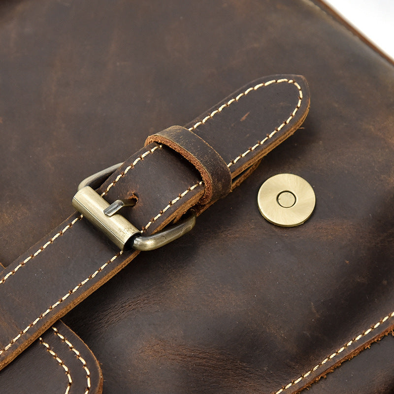Nathan - Water-Resistant Leather Backpack