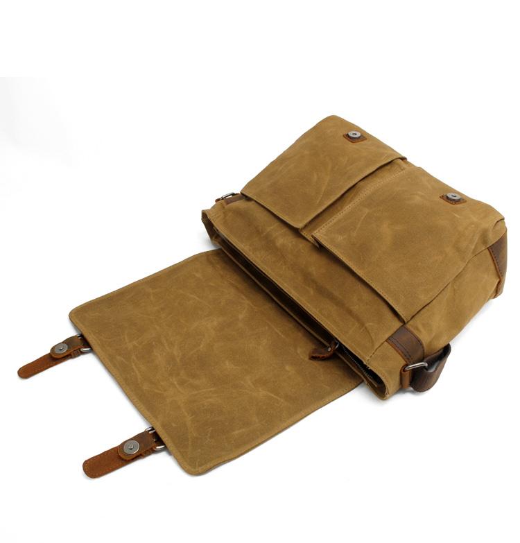 Joshua - Canvas Shoulder Messenger Bag for Men