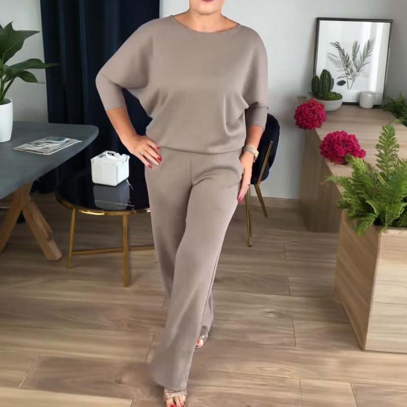 Elegant 3-Piece Set consisting of Long Cardigan, Top, and Trousers