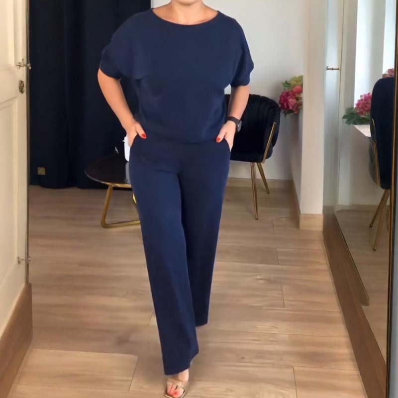 Elegant 3-Piece Set consisting of Long Cardigan, Top, and Trousers
