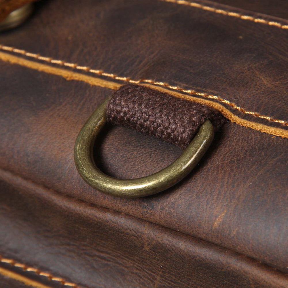 Jason - Premium Brown Leather Backpack