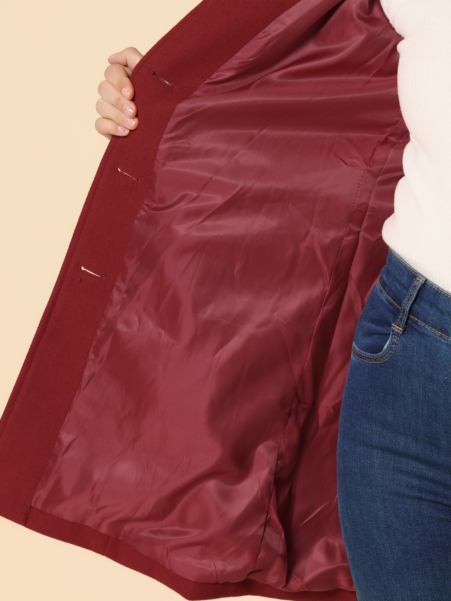 Josephine - Winter Coat with One Button