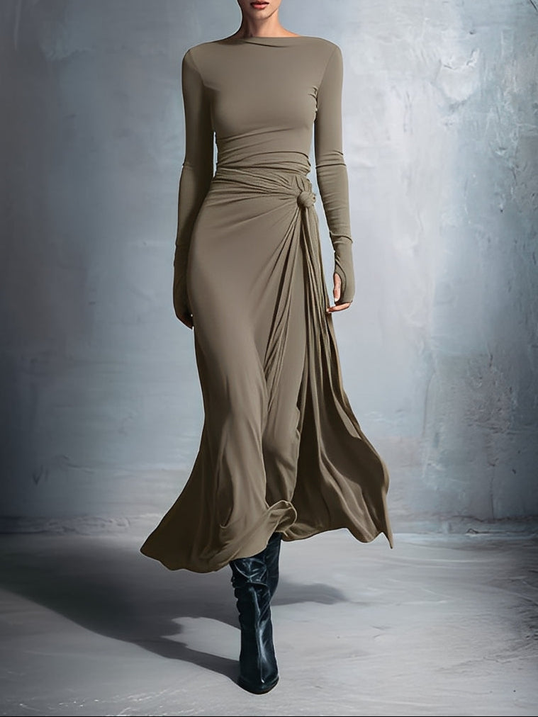 Zofia - Side Tied Maxi Dress