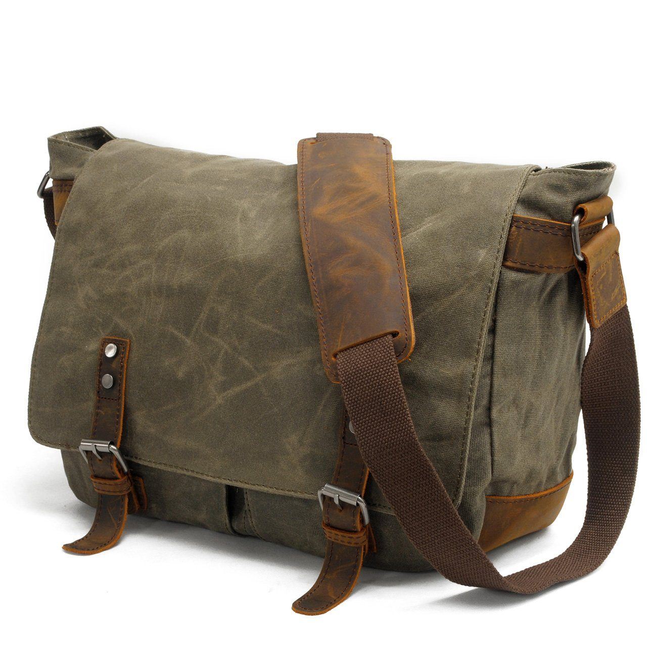 Joshua - Canvas Shoulder Messenger Bag for Men