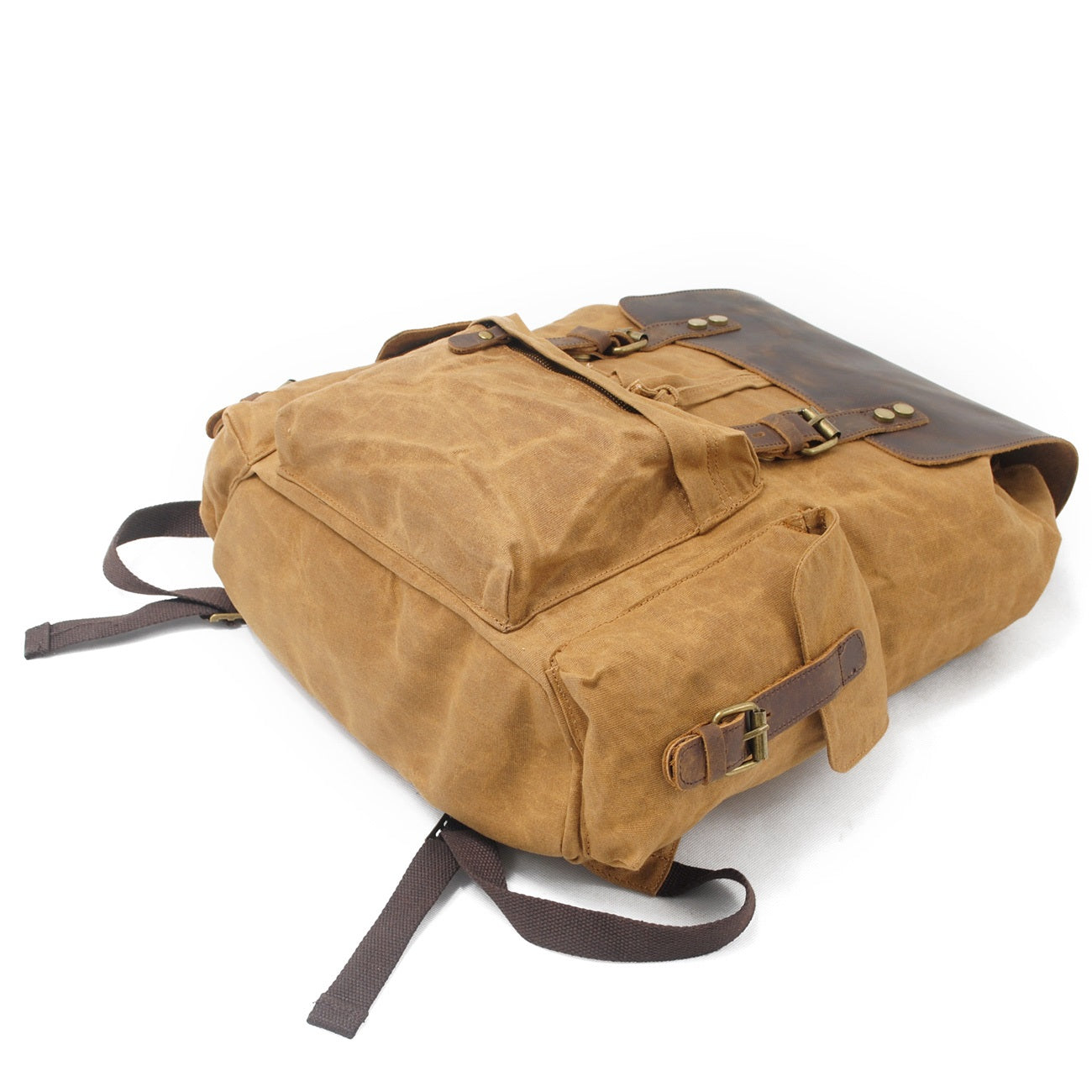 Jacob - Vintage Waxed Canvas Backpack