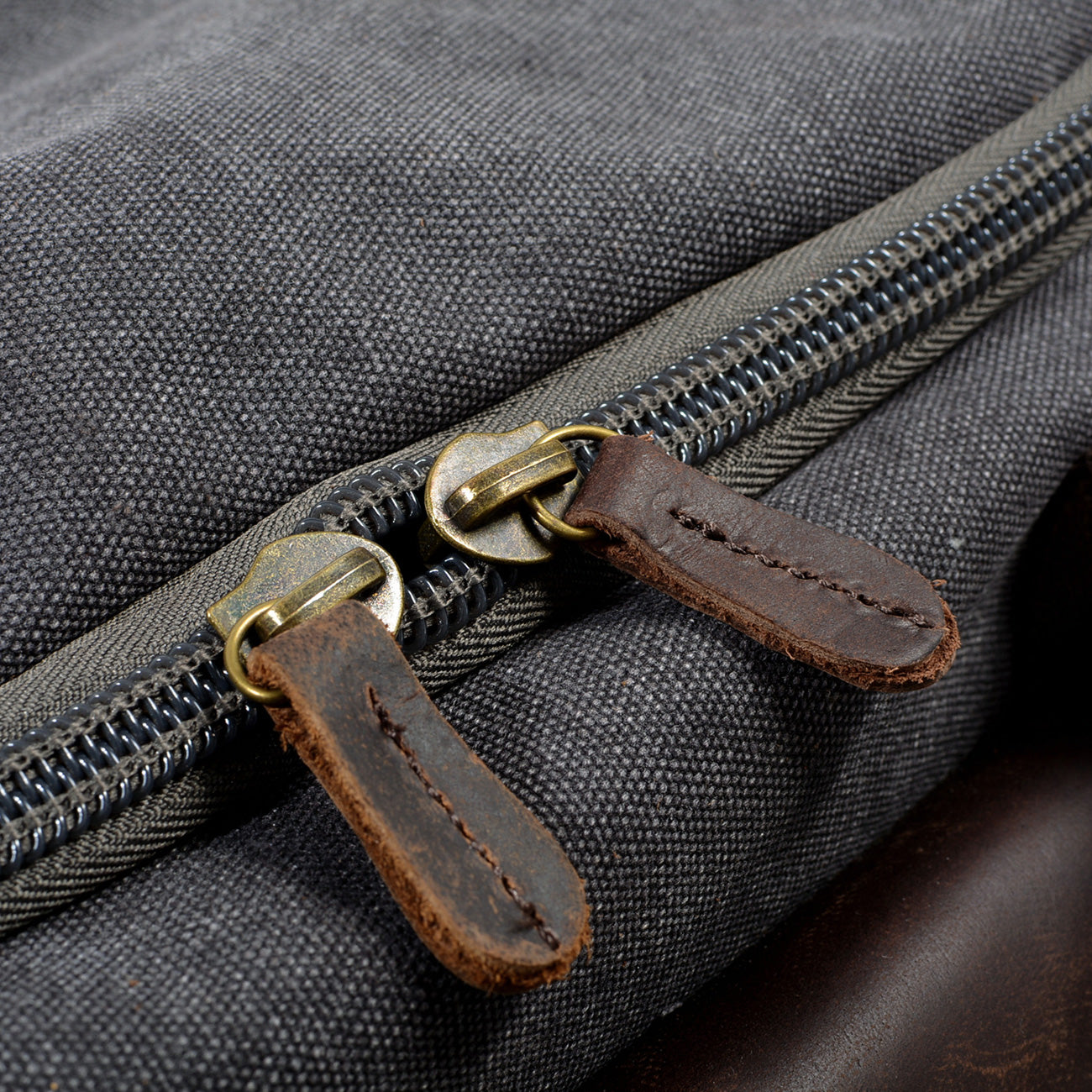 David - Canvas Leather Duffle Bags for Men