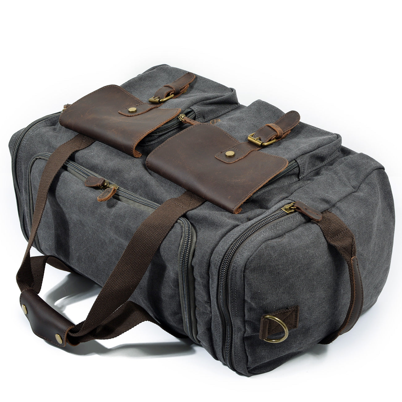 David - Canvas Leather Duffle Bags for Men