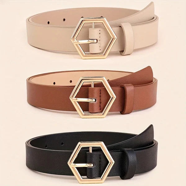Slim Belt - Classic Women's Belt Made of Genuine Leather