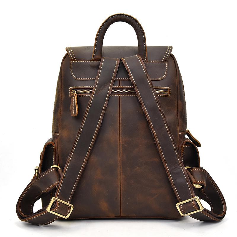 Nathan - Water-Resistant Leather Backpack