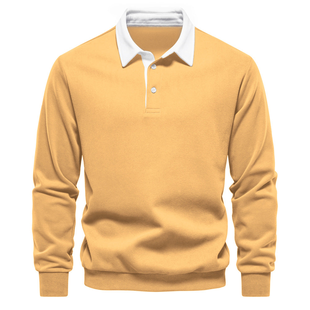 Austin - Long Sleeve Polo Collar Sweatshirt